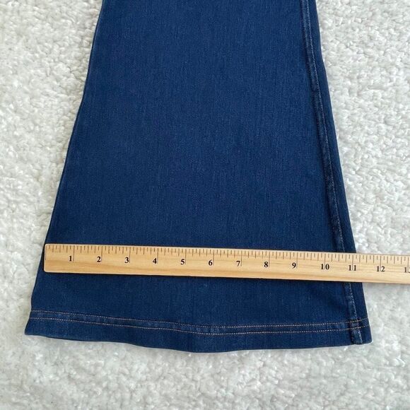 Halaramagic High Waisted Crossover Stretchy Super Flare Jean 32" Small Tall - Picture 8 of 11